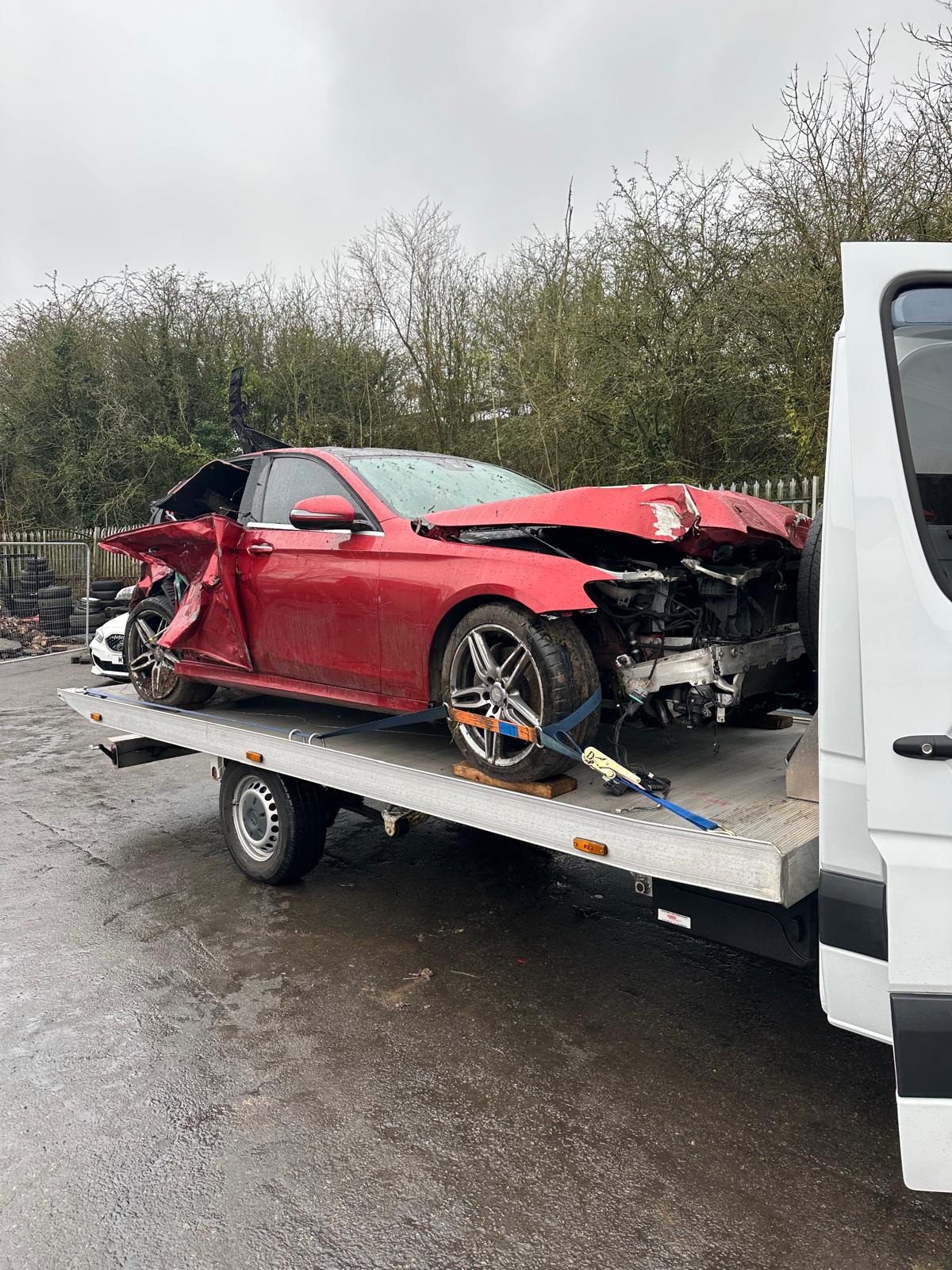 Accident damaged vehicle recovery by BHX Logistics