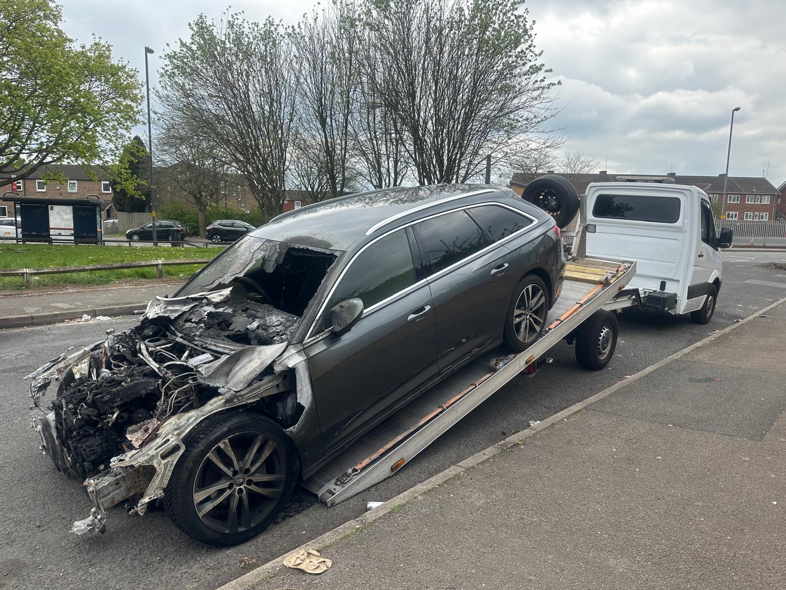 Road traffic collision vehicle recovery West Midlands